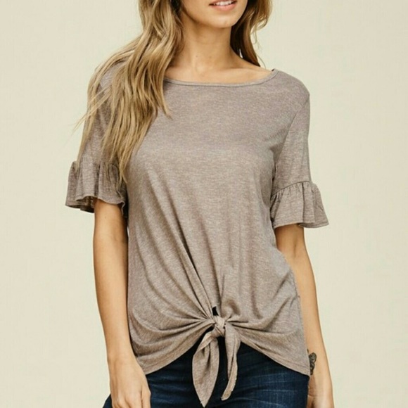 Ruffle Sleeve Top - Picture 1 of 5